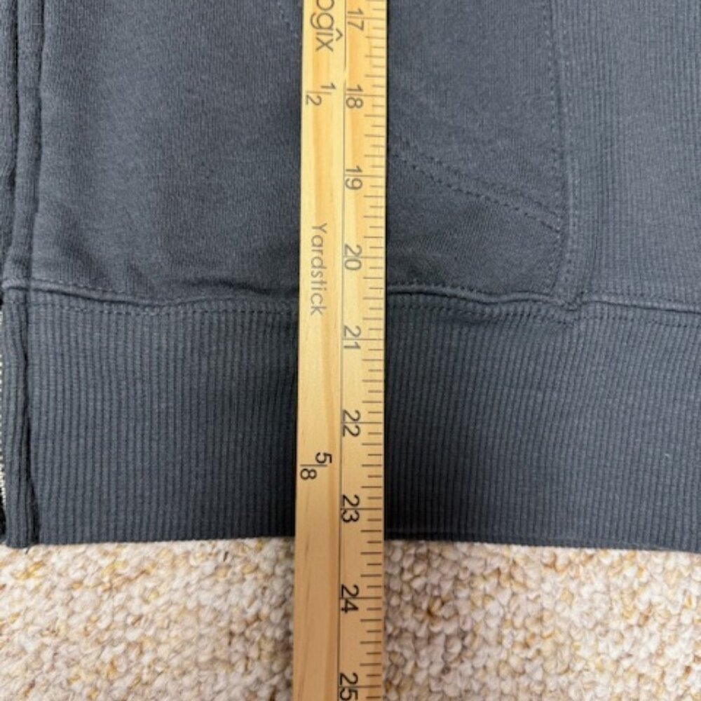 PELOTON ultimate fleece full zip hoodie black charcoal logo tie dye Sz Small - Picture 6 of 11